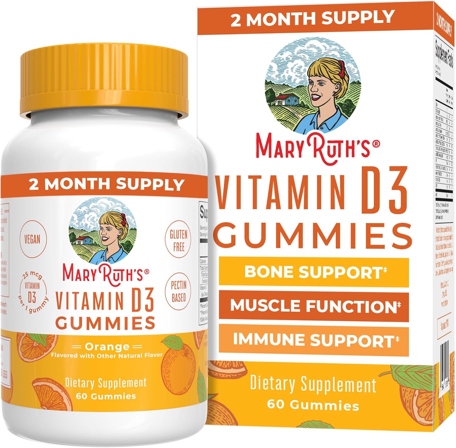 Mary Ruth Organics Vitamin D3 gummies bottle
